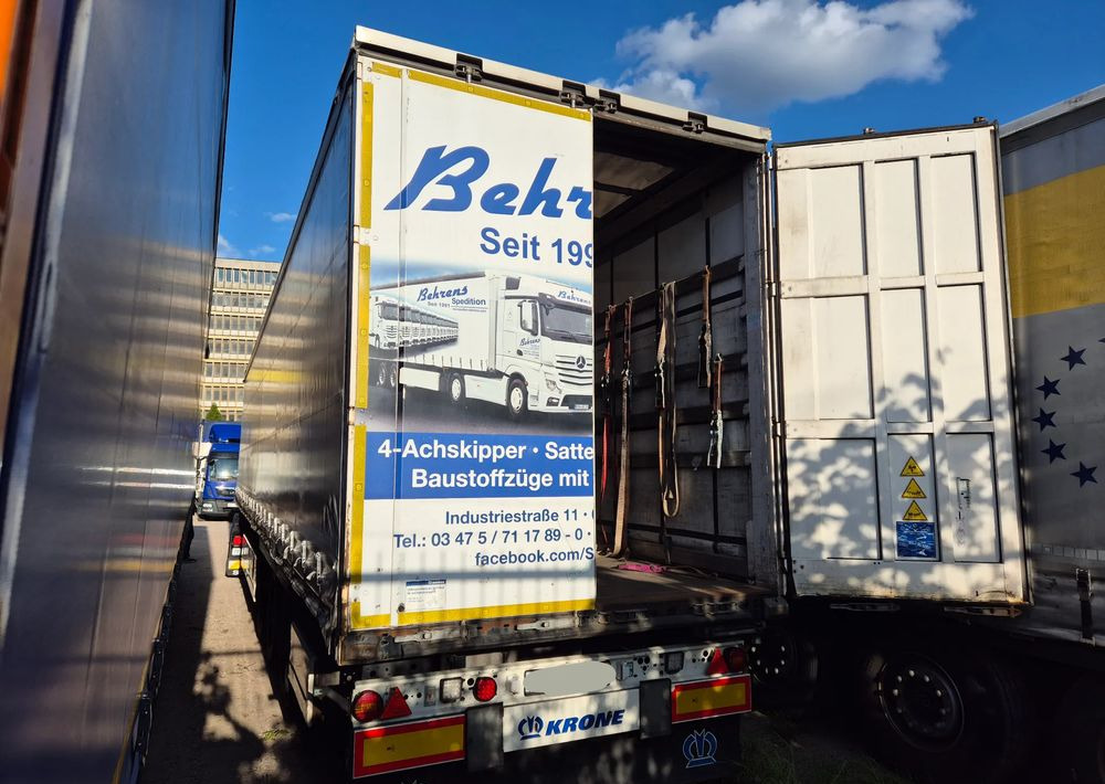 Curtainsider semi-trailer Krone STANDARD z Niemiec 2017 podnoszona oś / STAN BARDZO DOBRY / OD PIERWSZEGO WŁAŚCICIELA / PALECIARA / TOP / sprowadzona z Niemiec !!: picture 6