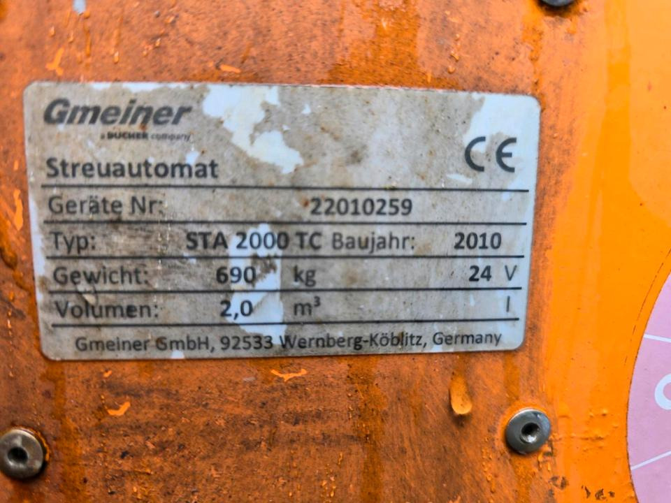 Sand/ Salt spreader Gmeiner STA 2000 C  Salzstreuer für Unimog UGN UGE 424 427 405 U300 U 300 400 500 MERCEDES-BENZ 218 219 318 323 423 427 327 430 429 430 435 Salzsilo Streuautomat Winterdienst: picture 9