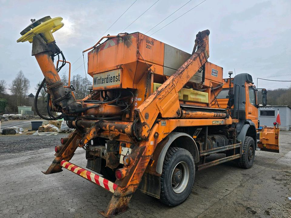 Mercedes-Benz Atego 1828 AK Absetzkipper Meiller Schmidt Schneepflug Küpper-Weisser Salzstreuer Allrad - Snow removal vehicle: picture 3 Mercedes-Benz Atego 1828 AK Absetzkipper Meiller Schmidt Schneepflug Küpper-Weisser Salzstreuer Allrad - Snow removal vehicle: picture 3