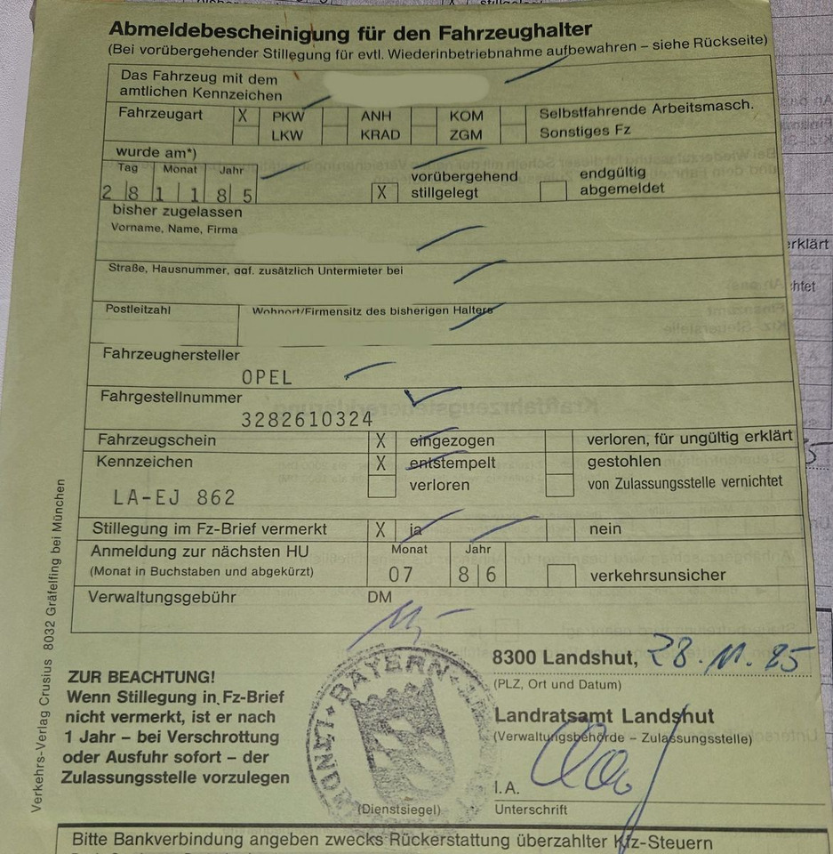 Coupe Opel Kadett C Rallye 2.0E Coupe Nr.13 Scheunenfund: picture 13 Coupe Opel Kadett C Rallye 2.0E Coupe Nr.13 Scheunenfund: picture 13