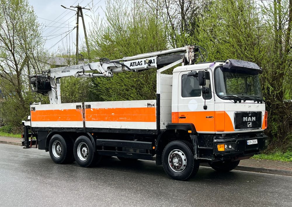 MAN 27-322 MAN 6x4 HDS ATLAS 140 - Dropside/ Flatbed truck, Crane truck: picture 1 MAN 27-322 MAN 6x4 HDS ATLAS 140 - Dropside/ Flatbed truck, Crane truck: picture 1