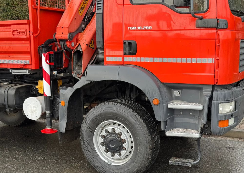 MAN * TGM 18-280 MAN 4x4 HDS Palfinger PK10500 * Kiper Wywrotka * Bardzo Dobry Stan - Tipper: picture 5 MAN * TGM 18-280 MAN 4x4 HDS Palfinger PK10500 * Kiper Wywrotka * Bardzo Dobry Stan - Tipper: picture 5