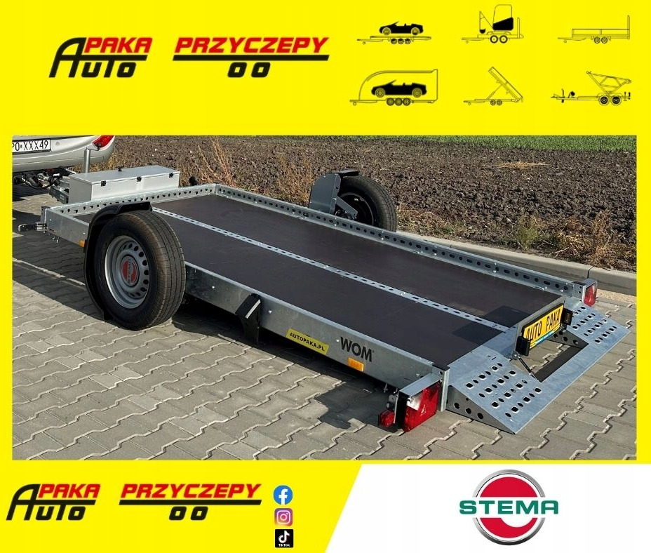 PRZYCZEPA DO MOTOCYKLA QUADA RAMPA UCHYLNA Z POMPĄ ELEKTRYCZNĄ DMC 1800 - Motorcycle trailer: picture 1 PRZYCZEPA DO MOTOCYKLA QUADA RAMPA UCHYLNA Z POMPĄ ELEKTRYCZNĄ DMC 1800 - Motorcycle trailer: picture 1