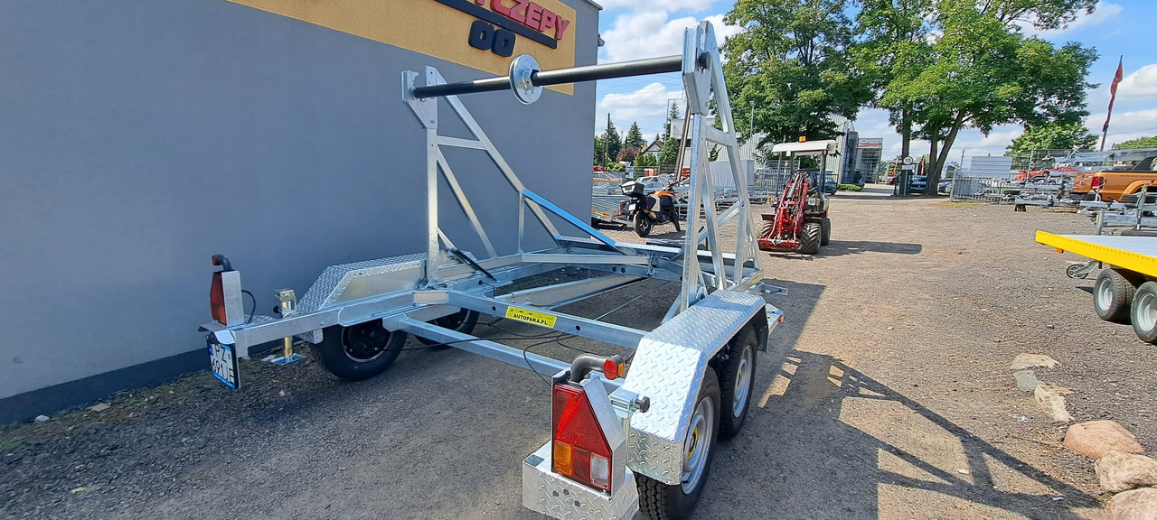 New Cable drum trailer PRZYCZEPA KABLOWA Z WCIĄGARKĄ ELEKTRYCZNĄ 4530 KG, DMC 3500 KG / CABLE TRAILER WITH ELECTRIC WINCH 4530 KG, DMC 3500 KG: picture 8