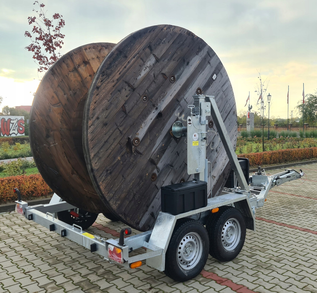 PRZYCZEPA SŁUPOWA KABLOWA PRZEWÓZ KABLI 3500 KG / POLE CABLE TRAILER FOR CABLE TRANSPORT 3500 KG - Cable drum trailer: picture 2 PRZYCZEPA SŁUPOWA KABLOWA PRZEWÓZ KABLI 3500 KG / POLE CABLE TRAILER FOR CABLE TRANSPORT 3500 KG - Cable drum trailer: picture 2