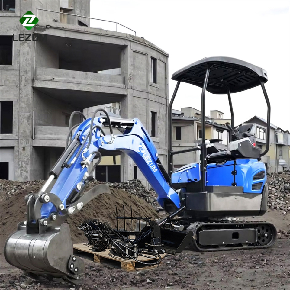 New Mini excavator LEZUM Mini Excavator Digger Miniexcavadora EPA Kubota Engine Chinese LADYS DY18 Mini Excavator For Sale With Mini Excavator Attachment Set: picture 6