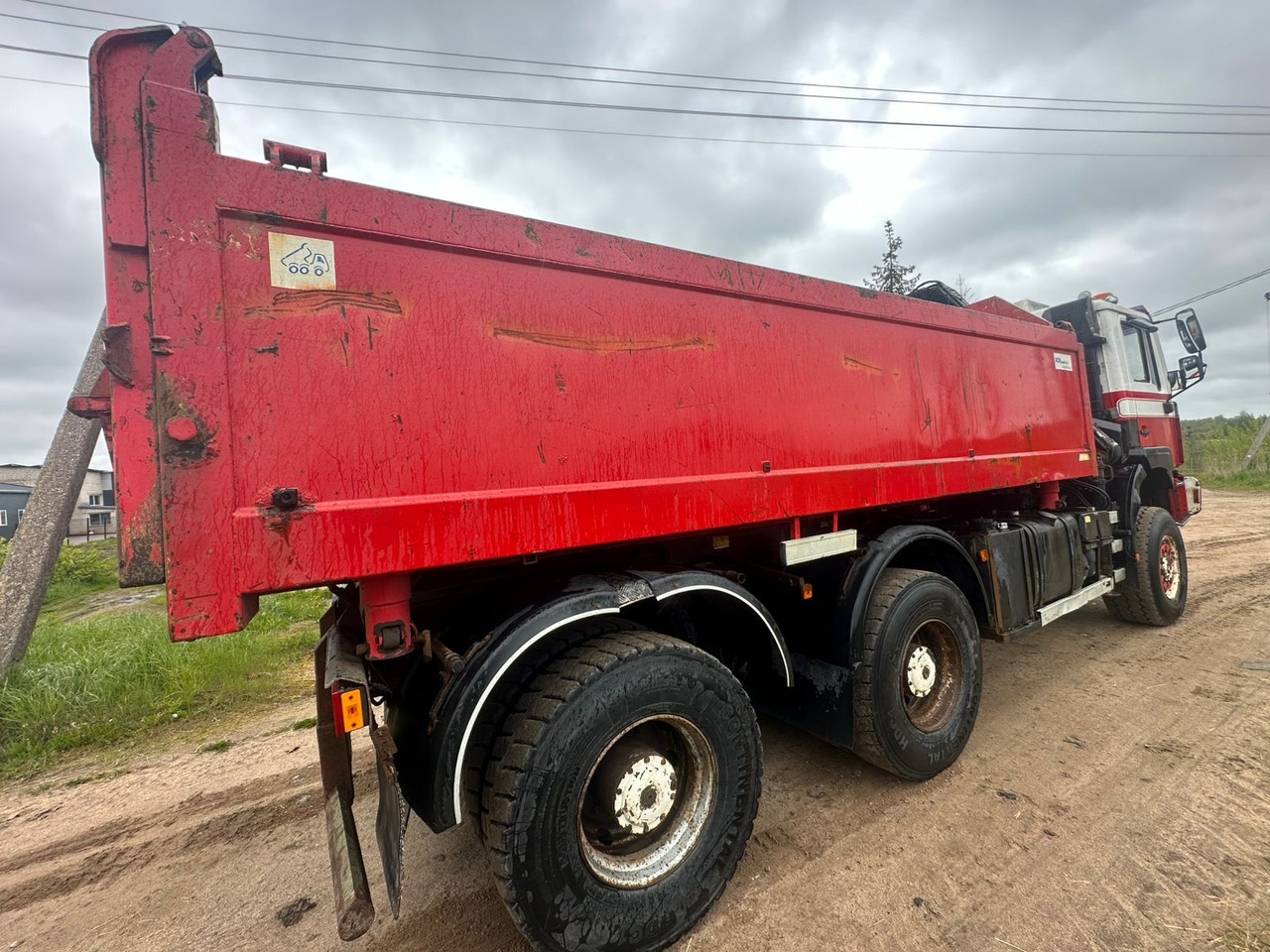 Tipper for transportation of bulk materials MAN 33.414 6X6 HIAB 102 33.414: picture 35