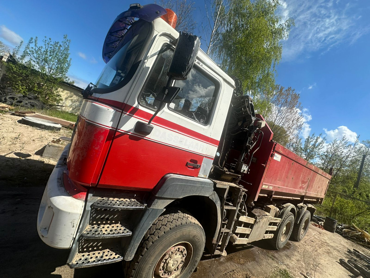 Tipper for transportation of bulk materials MAN 33.414 6X6 HIAB 102 33.414: picture 28