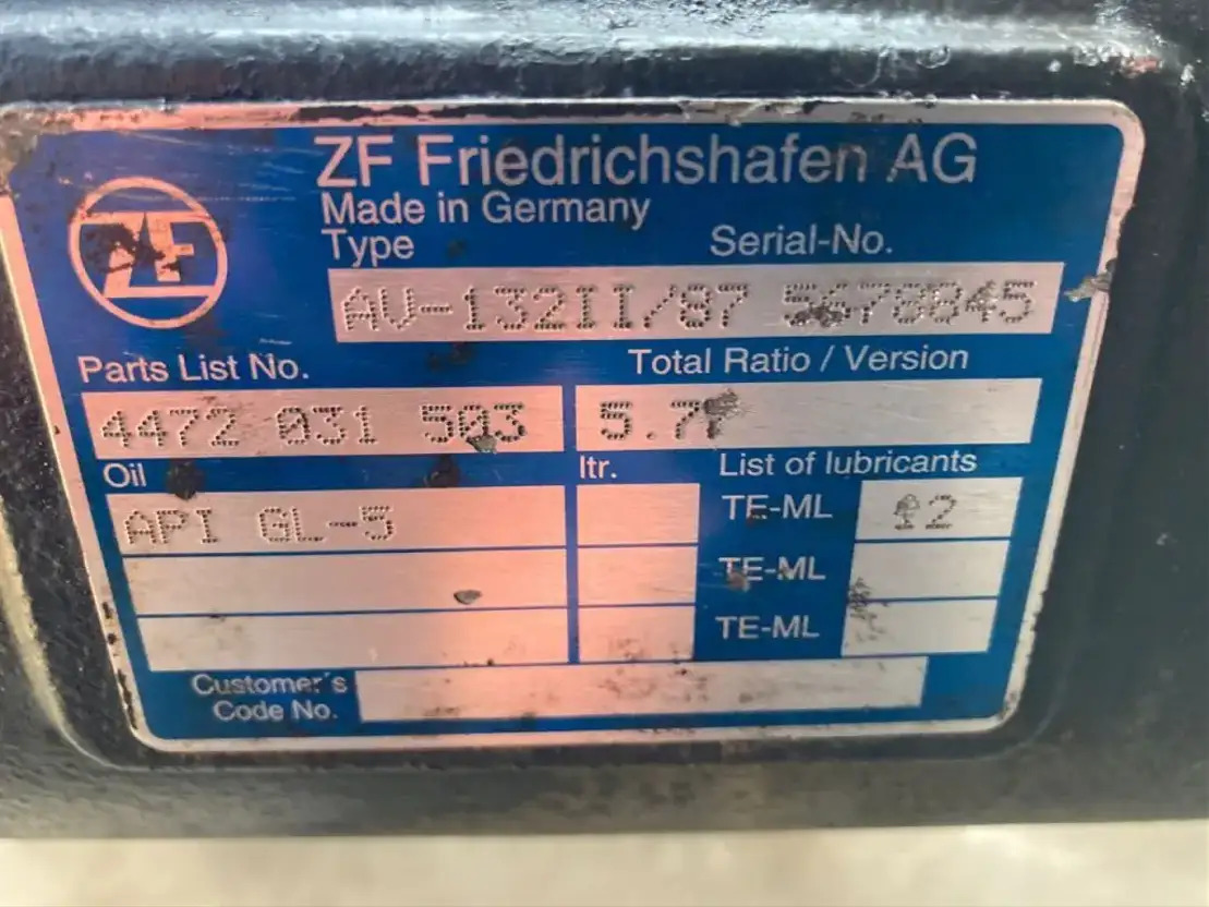 ZF Hinterachse ZF AV 132II/87 4472031503 5,77 Setra Mercedes Citaro AV 132/87 II  - Rear axle for Bus: picture 3 ZF Hinterachse ZF AV 132II/87 4472031503 5,77 Setra Mercedes Citaro AV 132/87 II  - Rear axle for Bus: picture 3
