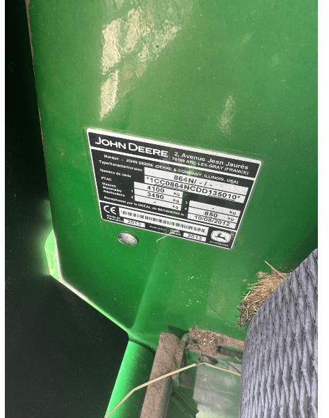 JOHN DEERE 864 - Round baler: picture 5 JOHN DEERE 864 - Round baler: picture 5