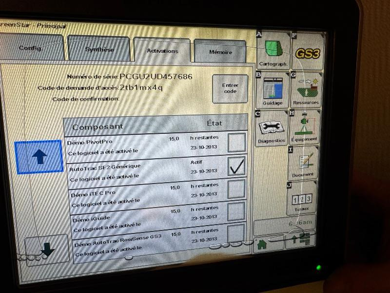 JOHN DEERE GS2630 - Navigation system for Agricultural machinery: picture 4 JOHN DEERE GS2630 - Navigation system for Agricultural machinery: picture 4