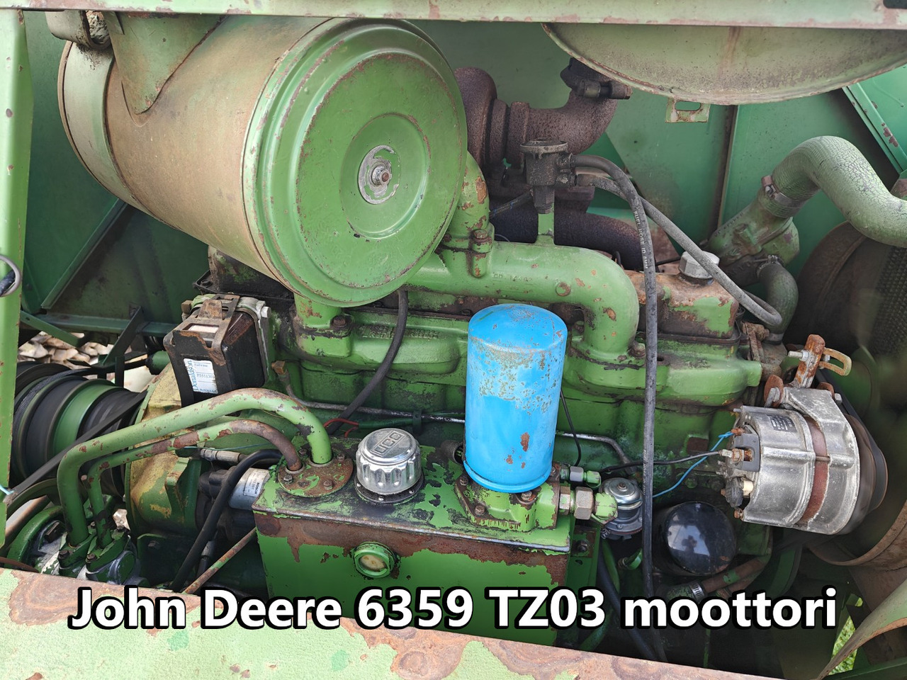 JOHN DEERE 6359 TZ03 moottori - 6-sylinterinen turbo - Harvester attachment: picture 1 JOHN DEERE 6359 TZ03 moottori - 6-sylinterinen turbo - Harvester attachment: picture 1