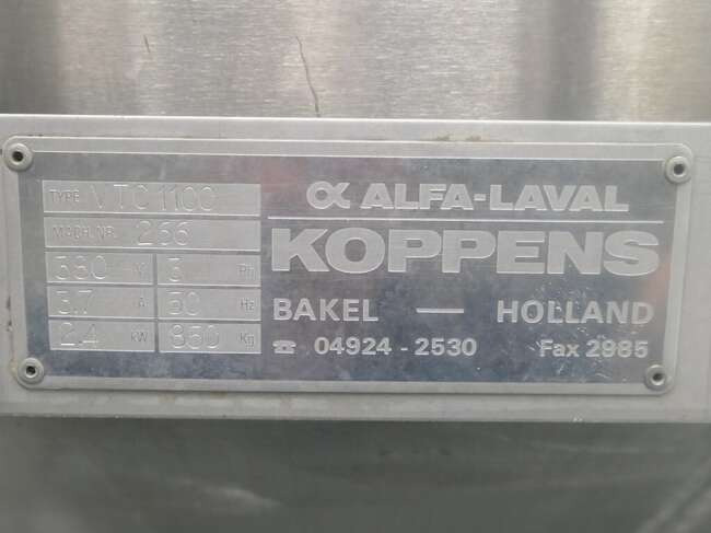 Koppens oiltank VTC1100 - Food processing equipment: picture 5 Koppens oiltank VTC1100 - Food processing equipment: picture 5