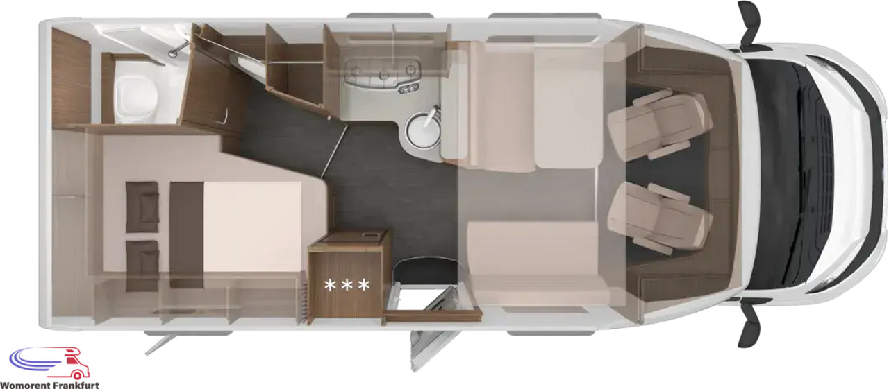 Wohnmobil Knaus L!VE WAVE 650 MF - Semi-integrated motorhome: picture 3 Wohnmobil Knaus L!VE WAVE 650 MF - Semi-integrated motorhome: picture 3