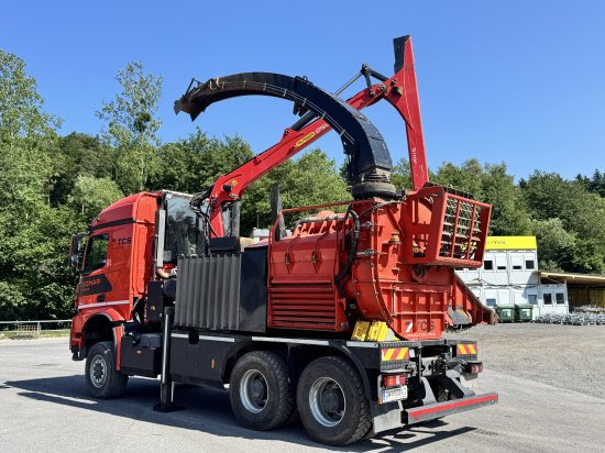 Mercedes-Benz ACTROS 6x4 DONAR 5810K ? Hack-LKW / Mobilhacker | TCS Umwelttechnik - Wood chipper, Truck: picture 3 Mercedes-Benz ACTROS 6x4 DONAR 5810K ? Hack-LKW / Mobilhacker | TCS Umwelttechnik - Wood chipper, Truck: picture 3