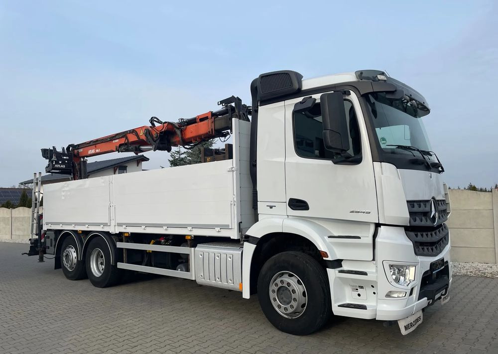 Mercedes-Benz Arocs 2545, HDS ATLAS 186.3 - PILOT - Dropside/ Flatbed truck, Crane truck: picture 3 Mercedes-Benz Arocs 2545, HDS ATLAS 186.3 - PILOT - Dropside/ Flatbed truck, Crane truck: picture 3