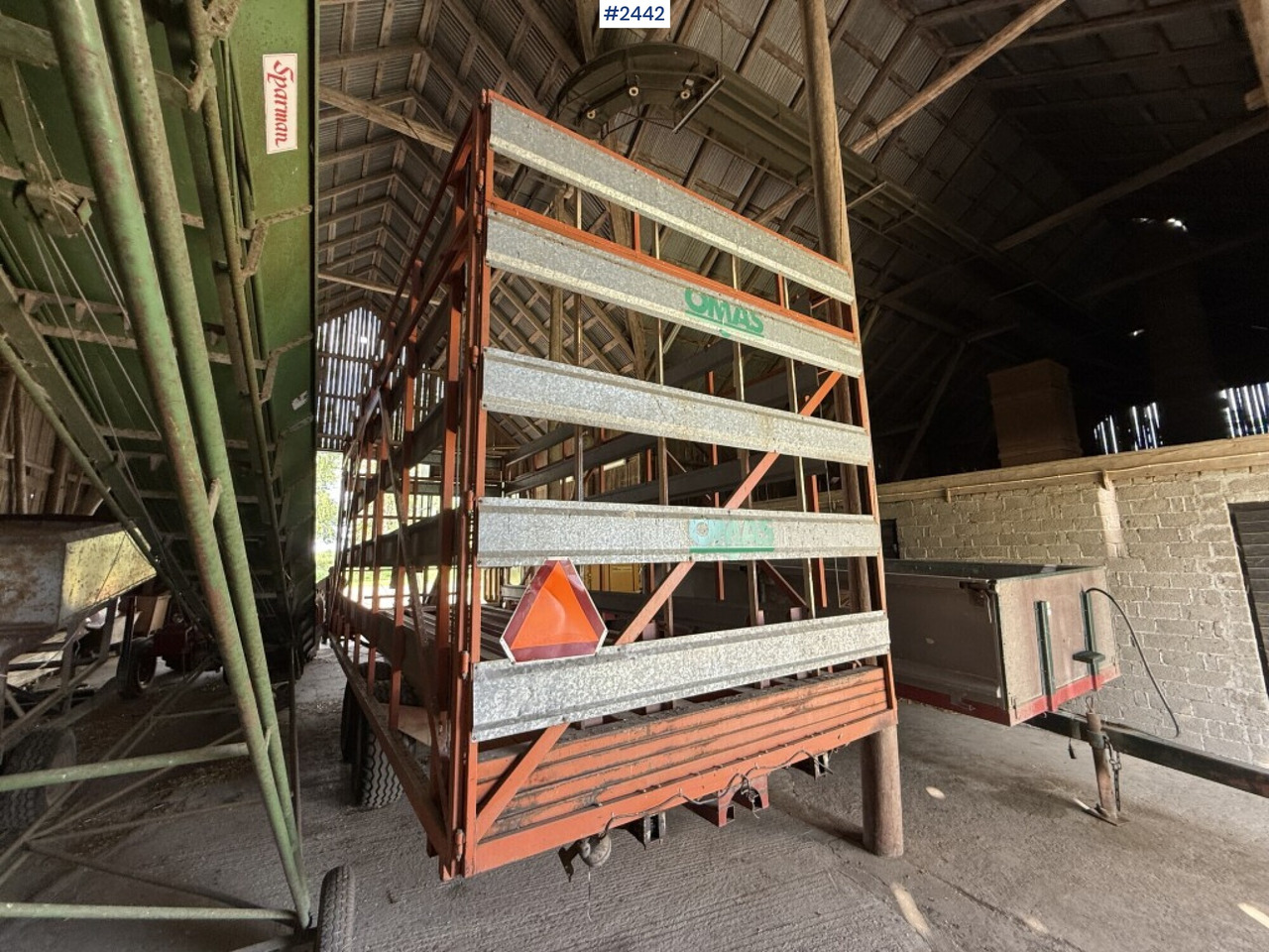 Hay and forage equipment Self-loading trailer small bale Omas CB170 S: picture 7