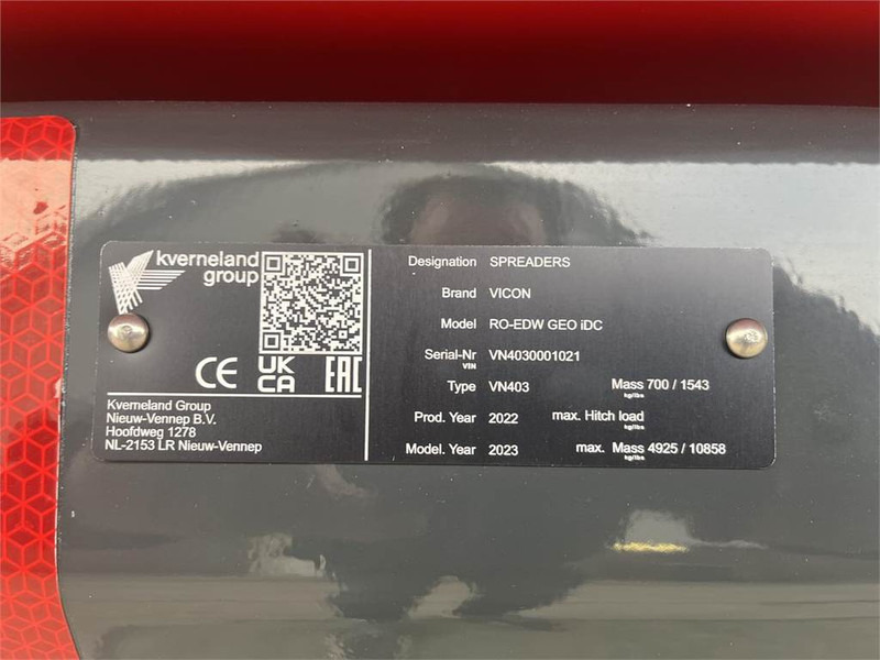 Kverneland RO-EDW GEO SPREAD 1875 - Fertilizer spreader: picture 5 Kverneland RO-EDW GEO SPREAD 1875 - Fertilizer spreader: picture 5