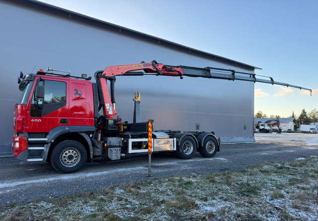 Hook lift truck, Crane truck IvecoStralis 400 6x2 Palfinger: picture 10