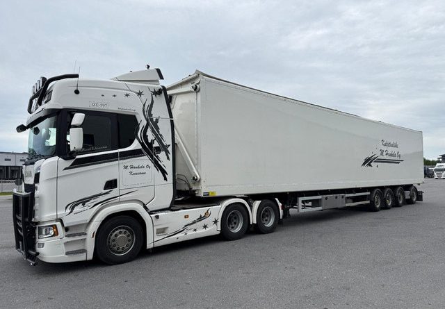 Toplift17m 112m3 Sivukippi - Tipper semi-trailer: picture 1 Toplift17m 112m3 Sivukippi - Tipper semi-trailer: picture 1