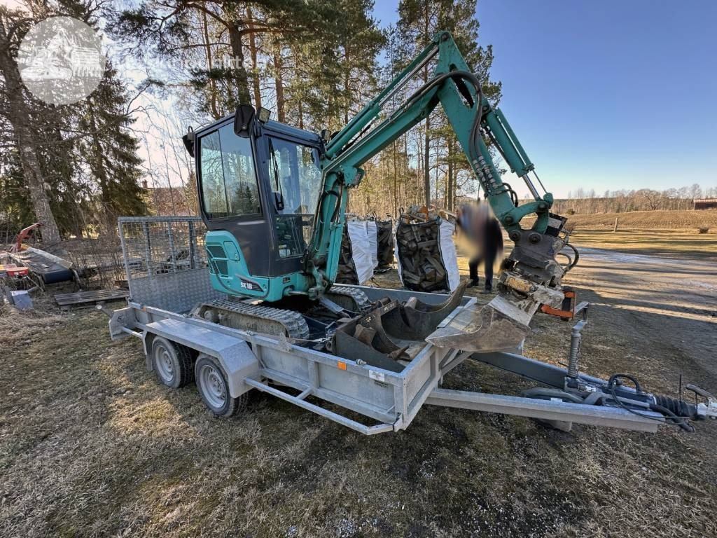 Kobelco SK 18 Med vagn! - Mini excavator: picture 1 Kobelco SK 18 Med vagn! - Mini excavator: picture 1