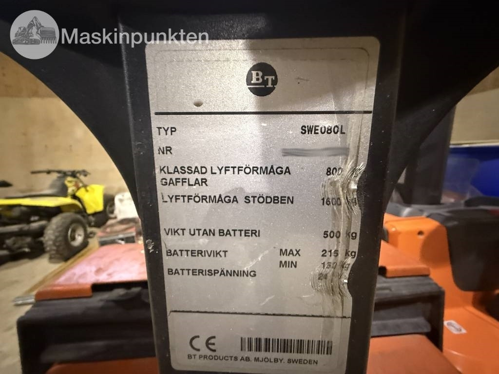 Toyota BT SWE 80 L - Electric forklift: picture 5 Toyota BT SWE 80 L - Electric forklift: picture 5