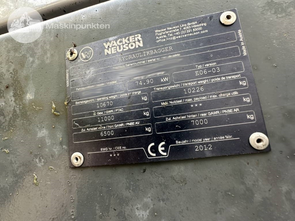 Wheel excavator Wacker Neuson 9503: picture 9