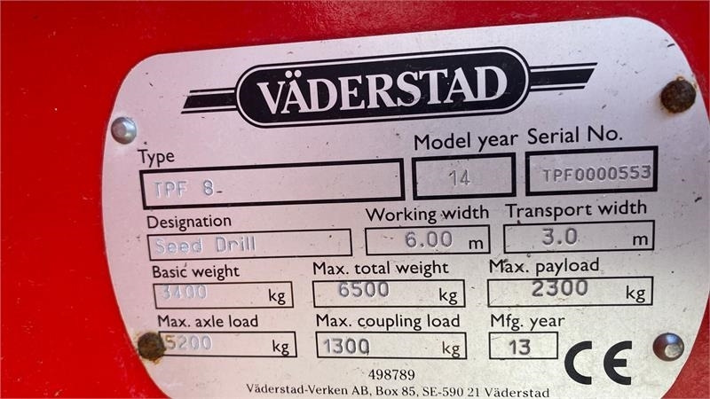 Seed drill Vaderstad Tempo F 8RK.: picture 9 Seed drill Vaderstad Tempo F 8RK.: picture 9