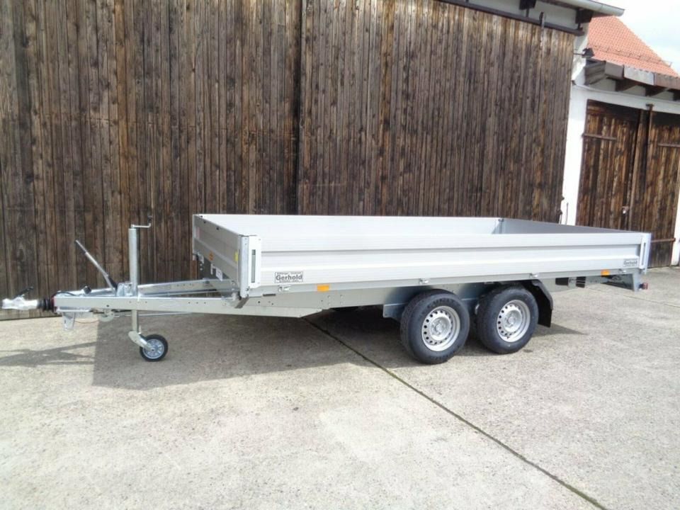 Böckmann HL-AL 4121/35 ECO PKW-Anhänger, 3,5 to.Hochlader, neu, - Dropside/ Flatbed trailer: picture 1 Böckmann HL-AL 4121/35 ECO PKW-Anhänger, 3,5 to.Hochlader, neu, - Dropside/ Flatbed trailer: picture 1