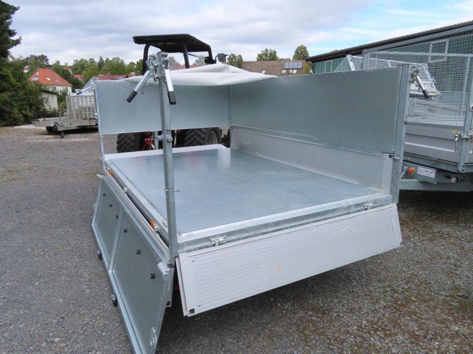 Tipper trailer Böckmann PKW-Anhänger Kipper 2,0to Blechaufsatz Abdeckplane: picture 8