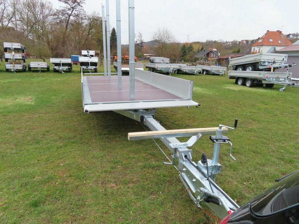 Langmaterialanhänger Unsinn LM 3554-14-2040 Deichsel ausziehbar - Dropside/ Flatbed trailer: picture 3 Langmaterialanhänger Unsinn LM 3554-14-2040 Deichsel ausziehbar - Dropside/ Flatbed trailer: picture 3