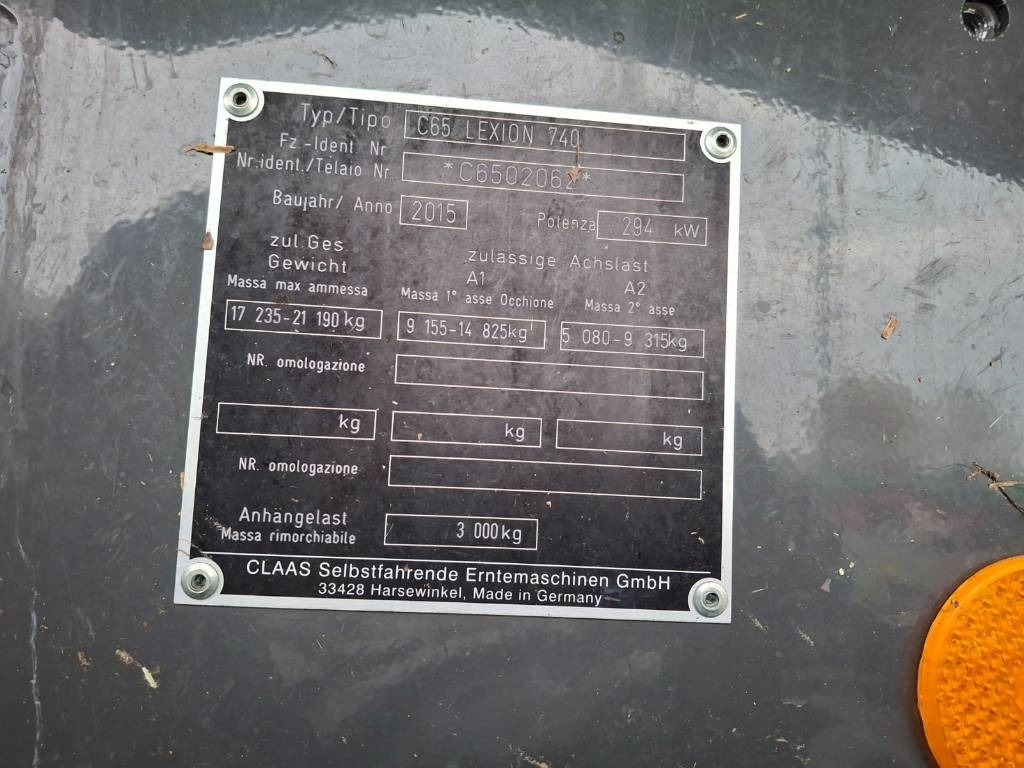 Claas Lexion 740 - Combine harvester: picture 3 Claas Lexion 740 - Combine harvester: picture 3