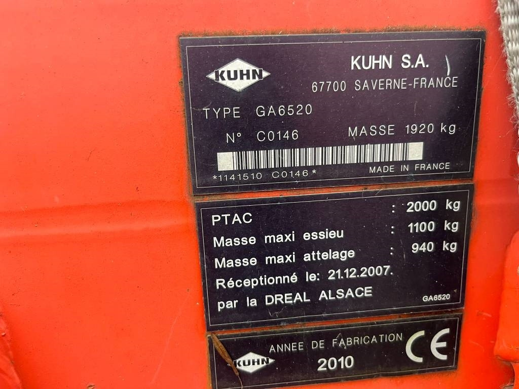 Kuhn 6520 - Tedder/ Rake: picture 2 Kuhn 6520 - Tedder/ Rake: picture 2
