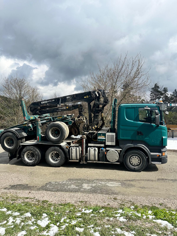 Timber truck, Crane truck for transportation of timber SCANIA R620: picture 10