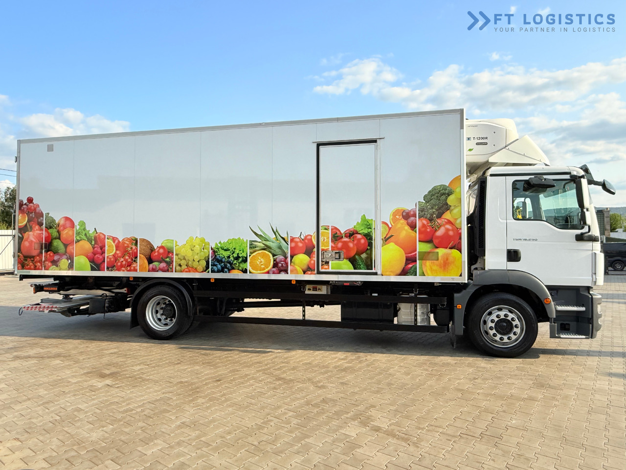 Refrigerator truck for transportation of food MAN TGM 18.290 / THERMOKING T-1200R / BI-TEMPERATURE / 19 PALLETS / 90% TYRES / EXCELLENT CONDITION / DHOLLANDIA TAIL LIFT / SIDE DOOR / PAYLOAD 8,220 KG: picture 16