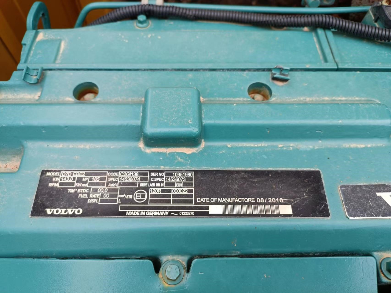 VOLVO D7D - Engine for Excavator: picture 2 VOLVO D7D - Engine for Excavator: picture 2
