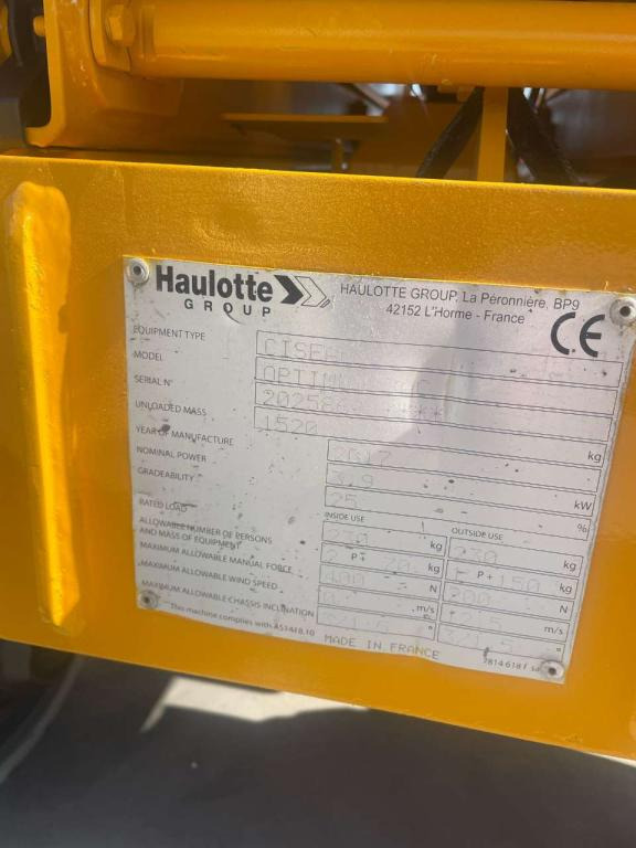 Scissor lift Haulotte OPTIMUM 8AC: picture 9
