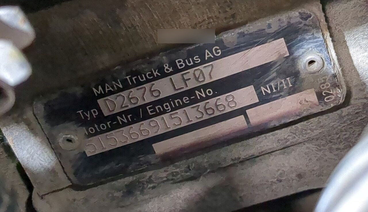 MAN D2676 LF07 MAN TGA, TGS, TGX - Engine for Truck: picture 2 MAN D2676 LF07 MAN TGA, TGS, TGX - Engine for Truck: picture 2