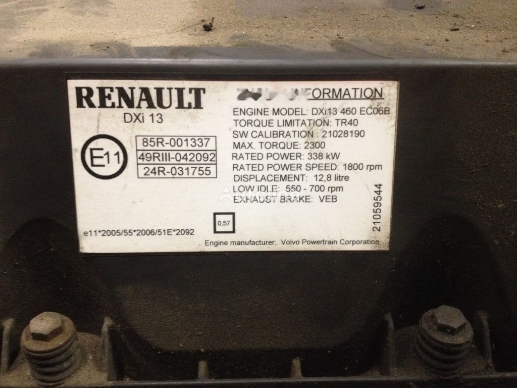 Renault DXI 13 460 Renault MAGNUM DXI 13 - Engine for Truck: picture 5 Renault DXI 13 460 Renault MAGNUM DXI 13 - Engine for Truck: picture 5