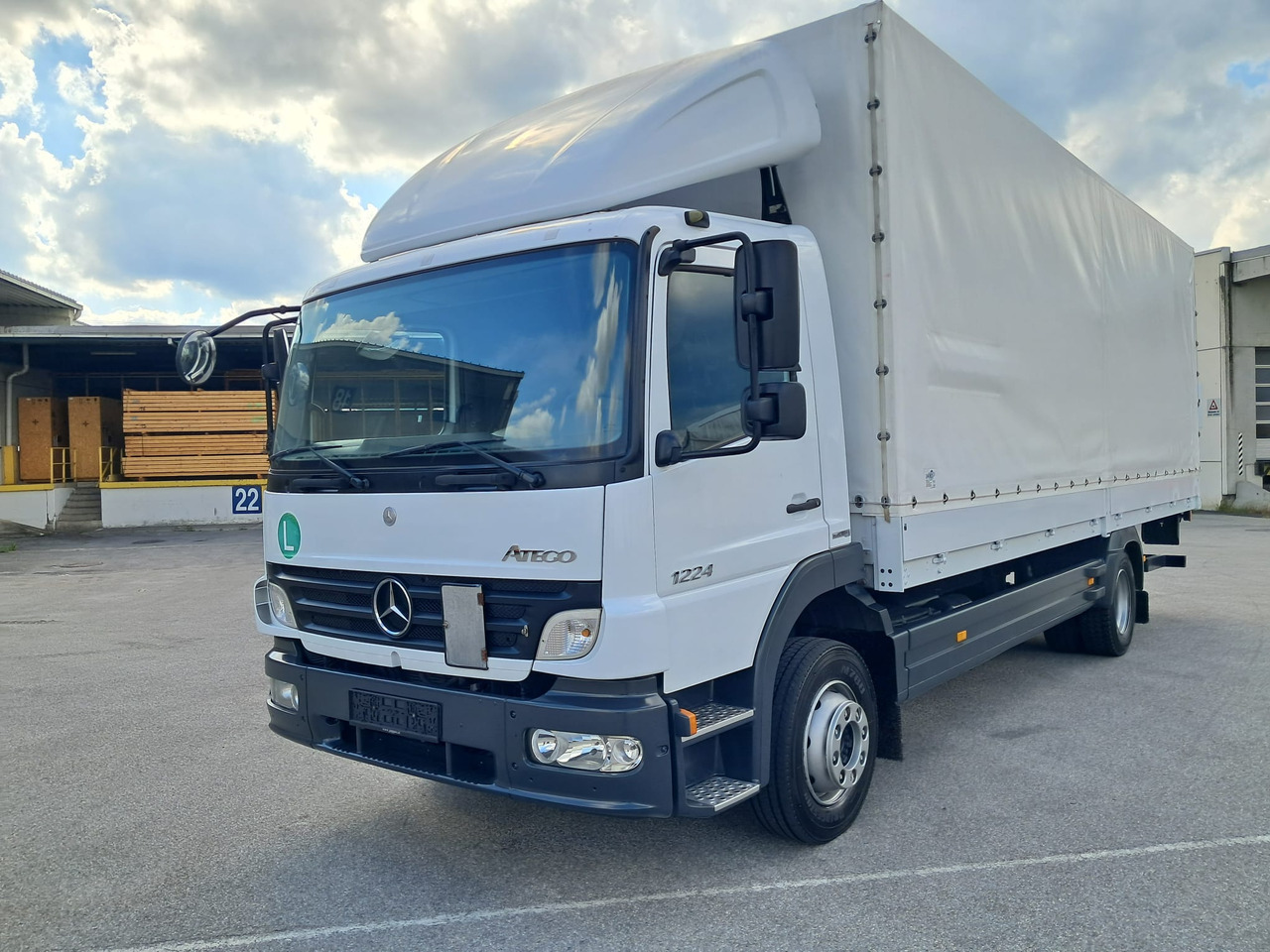 MERCEDES-BENZ ATEGO 12 24 Plane LBW | Klima | Schaltgetriebe - Curtainsider truck: picture 1 MERCEDES-BENZ ATEGO 12 24 Plane LBW | Klima | Schaltgetriebe - Curtainsider truck: picture 1