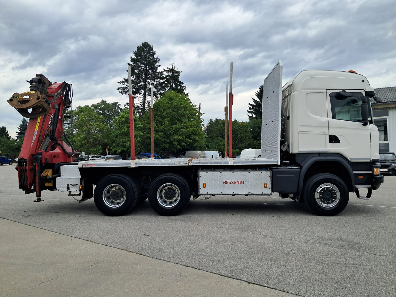 SCANIA G 490 6x6 Blatt-Blatt | Klima | Schaltgetriebe | Euro 6 | Penz-Kran 12Z | - Timber truck, Crane truck: picture 3 SCANIA G 490 6x6 Blatt-Blatt | Klima | Schaltgetriebe | Euro 6 | Penz-Kran 12Z | - Timber truck, Crane truck: picture 3