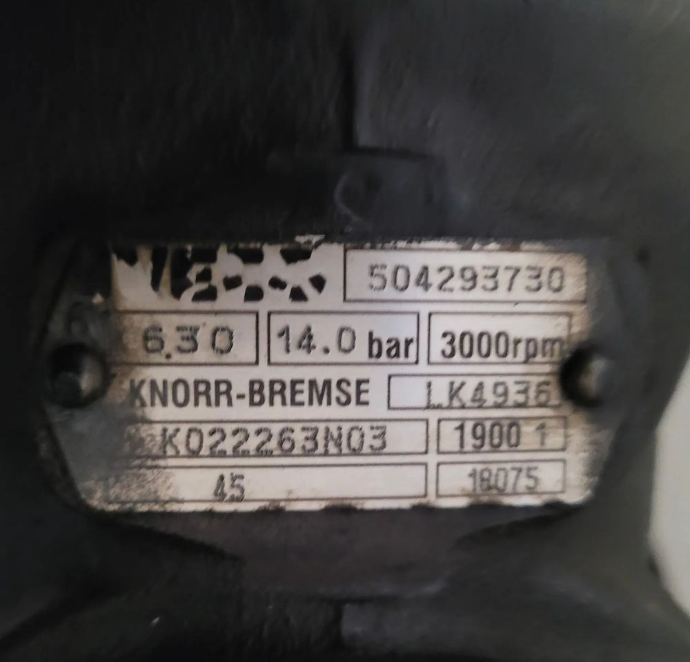 KOMPRESOR IVECO ORYGINAŁ 504293730 CHWALIM116 - Air brake compressor for Truck: picture 3 KOMPRESOR IVECO ORYGINAŁ 504293730 CHWALIM116 - Air brake compressor for Truck: picture 3