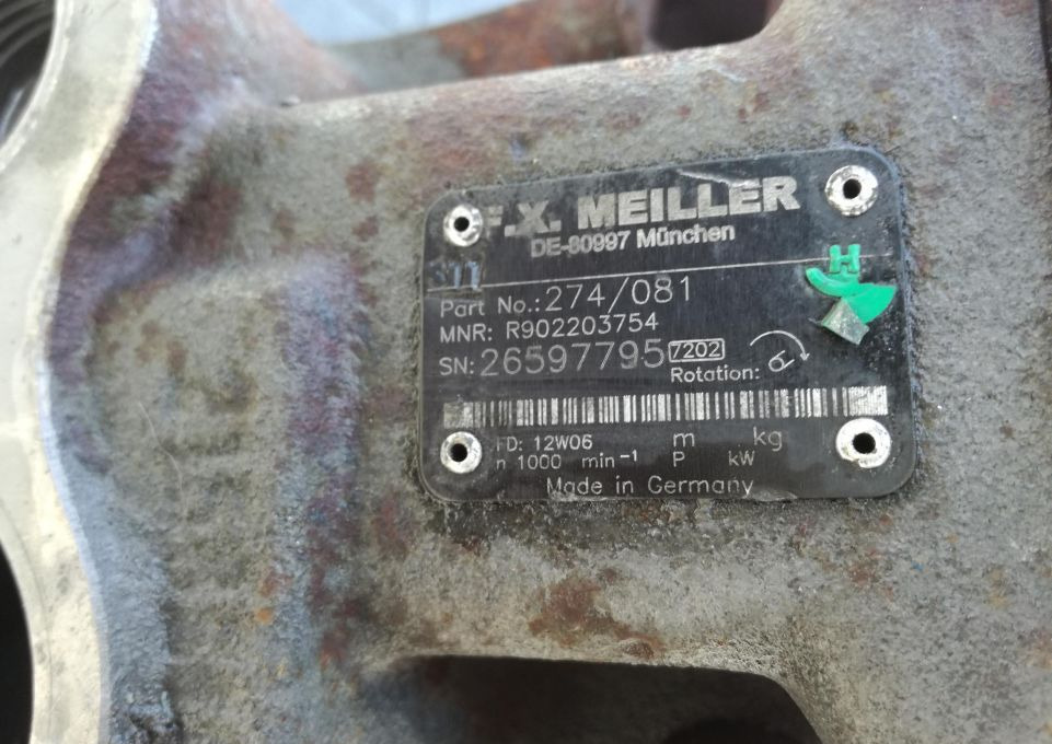 POMPA HYDRAULICZNA F.X. MEILLER 274/081 - Hydraulic pump: picture 2 POMPA HYDRAULICZNA F.X. MEILLER 274/081 - Hydraulic pump: picture 2