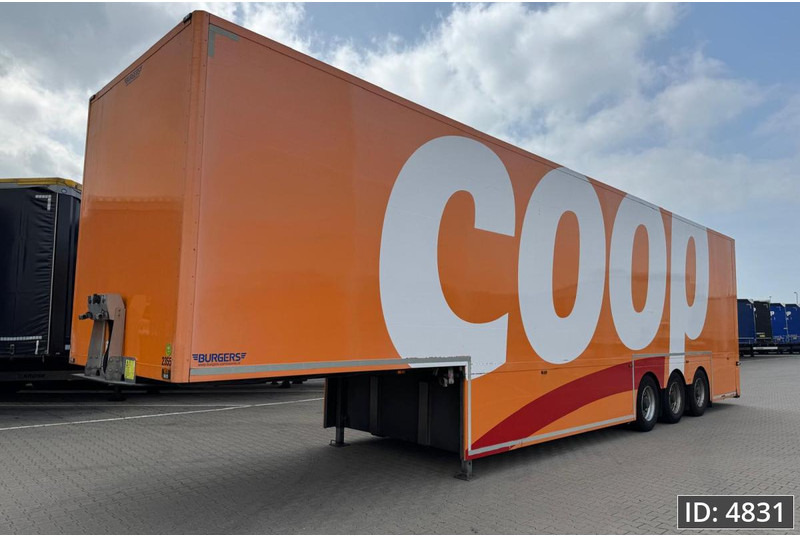 BURGERS Double-Deck / Steering axle / Tail lift / Racing / 5 pieces - Closed box semi-trailer: picture 1 BURGERS Double-Deck / Steering axle / Tail lift / Racing / 5 pieces - Closed box semi-trailer: picture 1