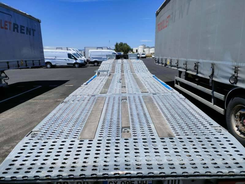 Semi-remorque 3 Essieux 38 TONNES DRAWER PORTE A FAUX HYDRAULIQUE VOLET COULISSANT - Autotransporter semi-trailer: picture 3 Semi-remorque 3 Essieux 38 TONNES DRAWER PORTE A FAUX HYDRAULIQUE VOLET COULISSANT - Autotransporter semi-trailer: picture 3