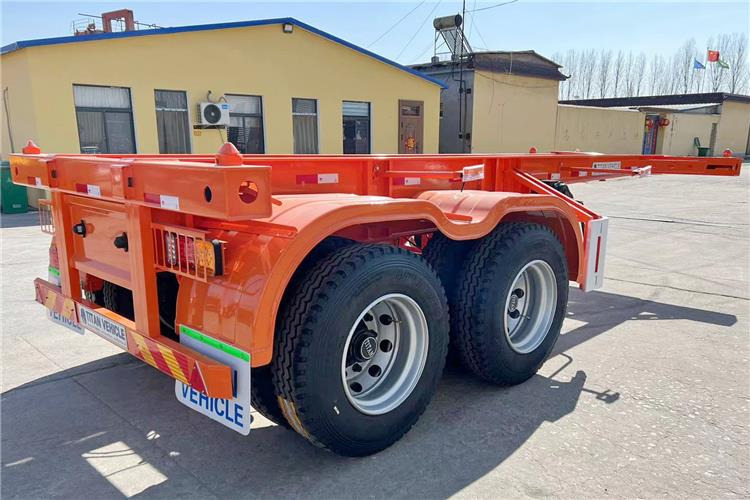New Chassis semi-trailer for transportation of containers TITAN 2 Axle 20ft Container Chassis Trailer for Sale In Jamaica: picture 6