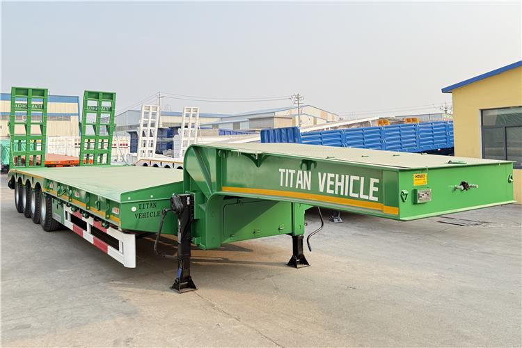 TITAN 4 Axle 100 Ton Low Bed Truck Trailer for Sale In Zimbabwe - Low loader semi-trailer: picture 1 TITAN 4 Axle 100 Ton Low Bed Truck Trailer for Sale In Zimbabwe - Low loader semi-trailer: picture 1