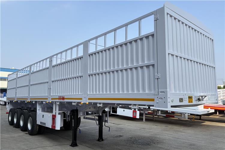 TITAN 4 Axle 80 Ton Fence Cargo Truck Trailer for Sale in Nigeria - Livestock semi-trailer: picture 2 TITAN 4 Axle 80 Ton Fence Cargo Truck Trailer for Sale in Nigeria - Livestock semi-trailer: picture 2