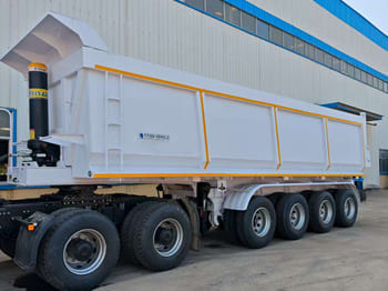 TITAN 4 Axle Container Hydraulic Dump Trailer for Sale in Zambia - Tipper semi-trailer: picture 3 TITAN 4 Axle Container Hydraulic Dump Trailer for Sale in Zambia - Tipper semi-trailer: picture 3