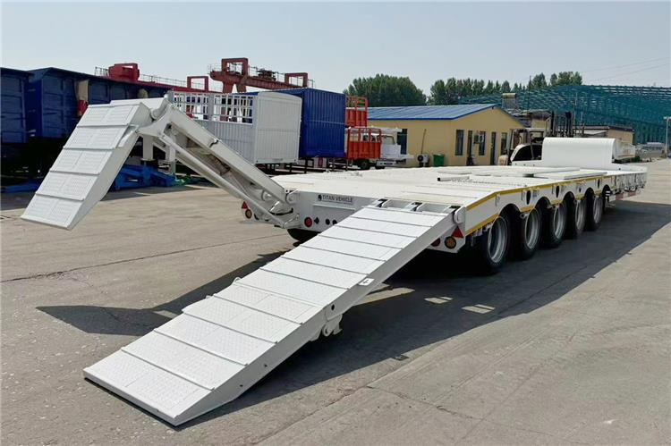 TITAN 5 Axle 100 Ton Low Bed Trailer for Sale In Tanzania - Low loader semi-trailer: picture 2 TITAN 5 Axle 100 Ton Low Bed Trailer for Sale In Tanzania - Low loader semi-trailer: picture 2